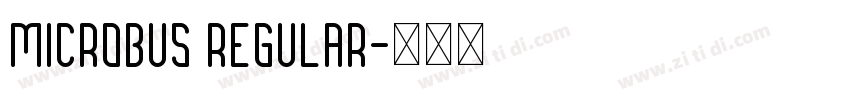 Microbus Regular字体转换